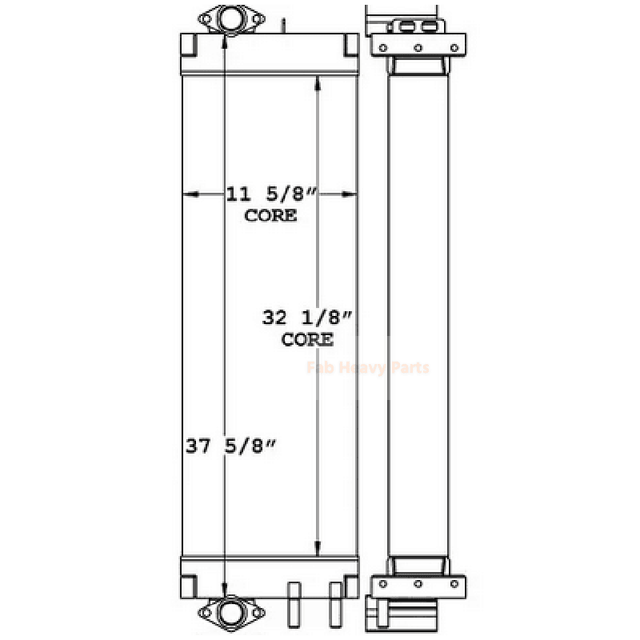 Enfriador de aceite hidráulico 22U-03-22120 22U-03-22130 22U-03-28430 Se adapta a la excavadora Komatsu PC228US-3