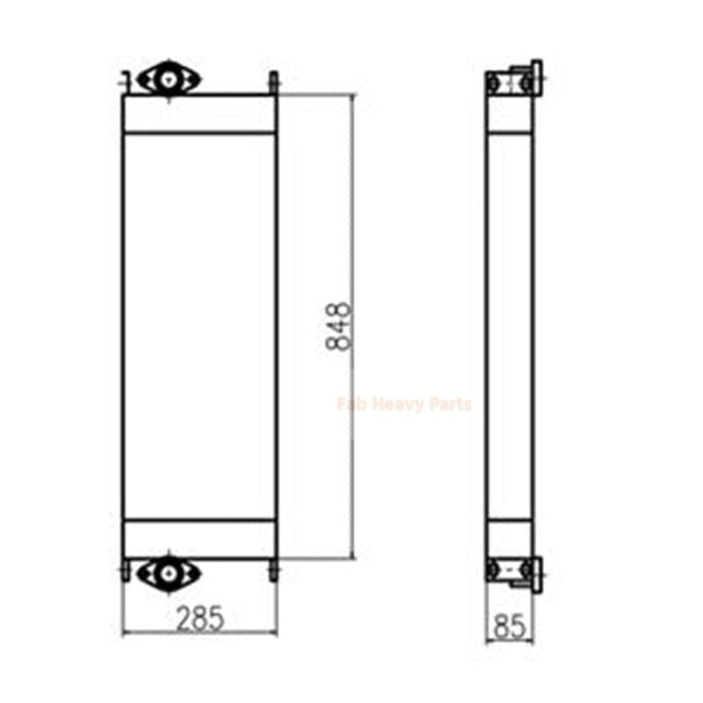 Enfriador de aceite hidráulico 281-3626 2813626 apto para excavadora Caterpillar CAT E312D E311D