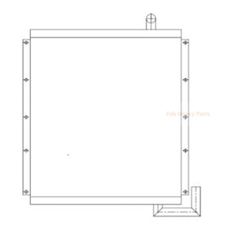 Hydraulic Oil Cooler 4215095 for Hitachi Excavator EX270-1