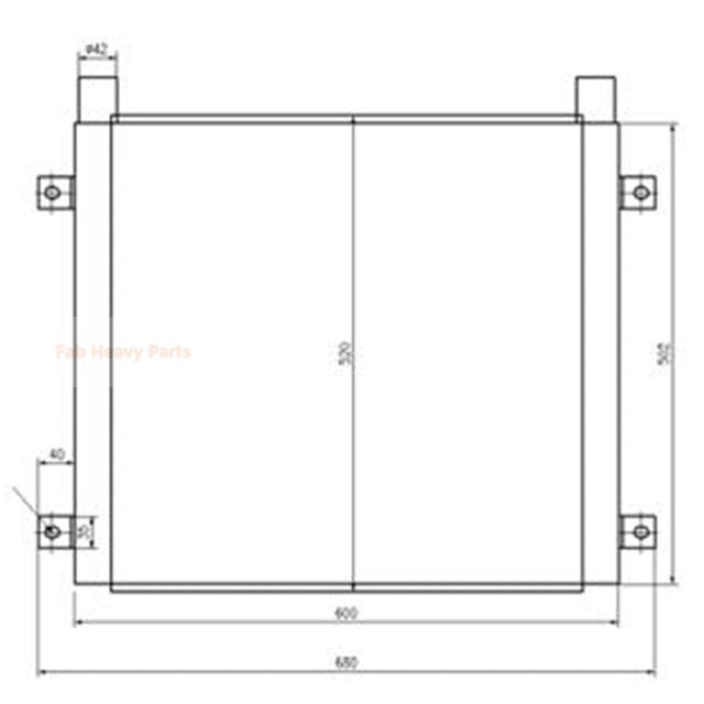 Hydraulikölkühler 426-03-21370 Passend für Komatsu HD785-7 WA600-3 WD600-3 WA600-3D