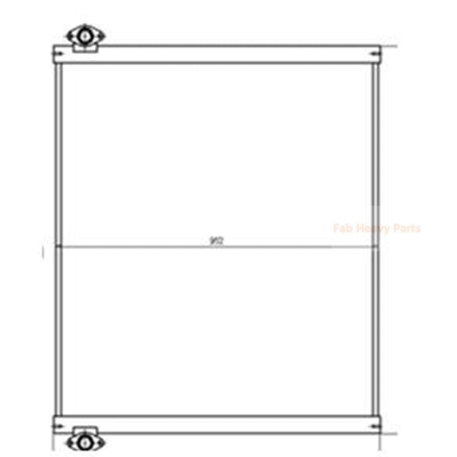 Refroidisseur d'huile hydraulique 4655038, adapté à la pelle John Deere 850DLC