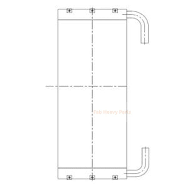 Enfriador de aceite hidráulico 4668379 apto para excavadora John Deere 190DW