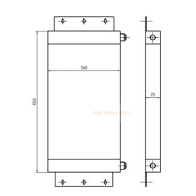 Enfriador de aceite hidráulico 562-61-24910 se adapta a camiones volquete Komatsu HD785-5 HD465-2 330M HD985-5 HD985-3 HD785-3