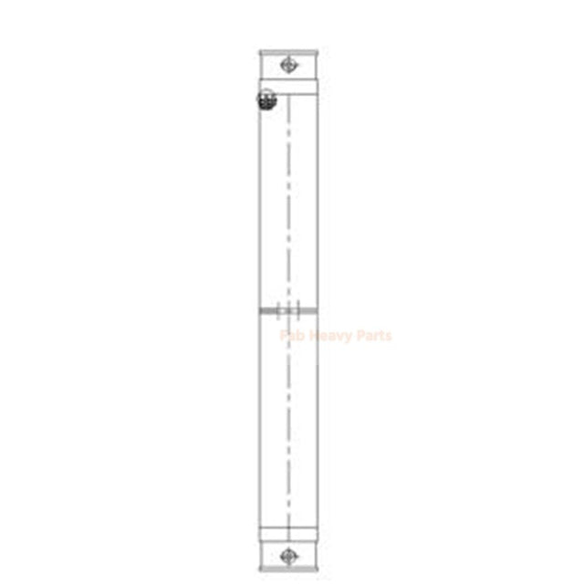 Hydraulische Oliekoeler 7E7760 7E-7760 Past voor Caterpillar CAT 814F 815F 816F 966F 966FII 970F