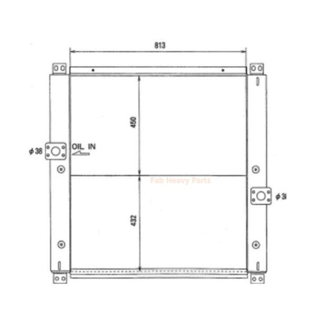 Refroidisseur d'huile hydraulique 7Y-1541 7Y1541, adapté à la pelle Caterpillar CAT E325