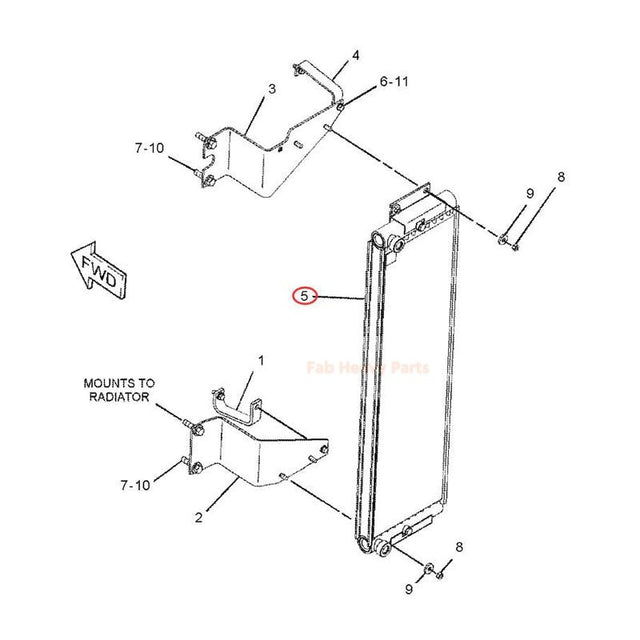 Hydraulic Oil Cooler Core 234-8945 2348945 Fits for Caterpillar CAT Engine 3408E 3406C Tractor 631G 637G D8R D9N
