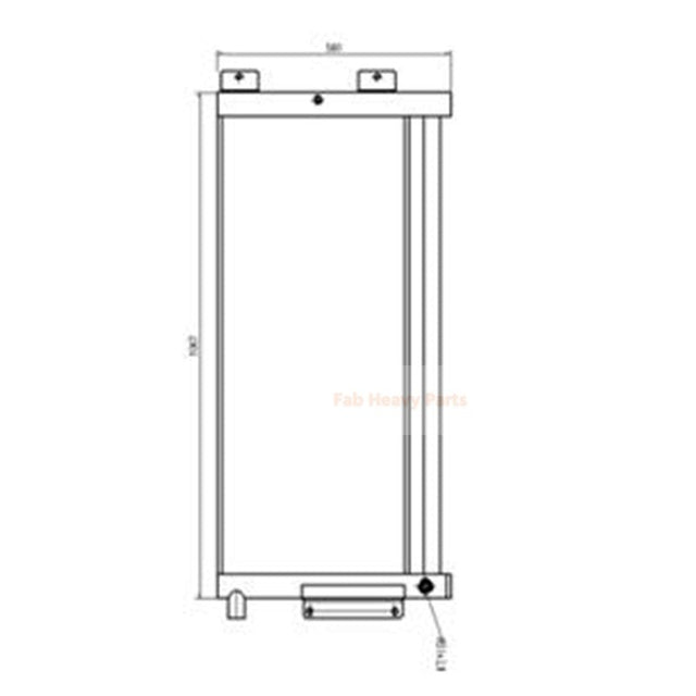 Refroidisseur d'huile hydraulique adapté au tracteur Caterpillar CAT D8T