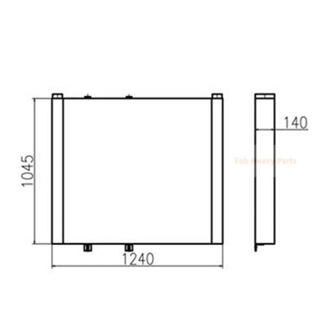 Enfriador de aceite hidráulico apto para excavadora Komatsu PC2000-8