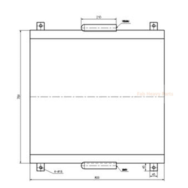 Hydraulisk oljekjøler LN00068 for Sumitomo gravemaskin SH200A3