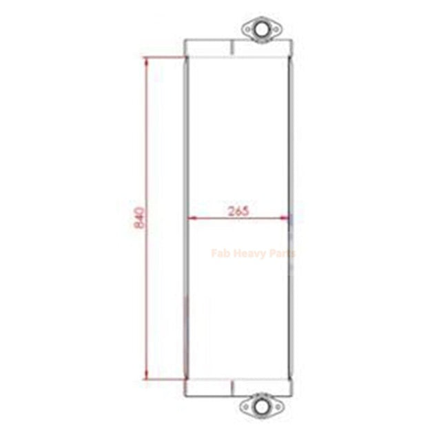 Hydraulic Oil Cooler RYU4HA00C00008219 for Hitachi Excavator ZW310