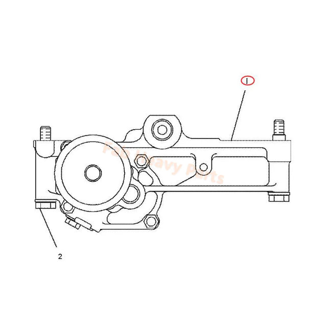 Pompe à huile 119-2924 1192924, compatible avec moteur Caterpillar CAT 3116 3126, pelle 320 L 320B 322 322B 325 325B E240C