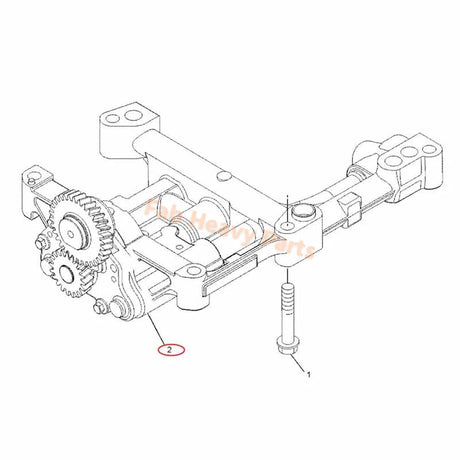 Oljepumpe 225-8329 2258329 Passer til Caterpillar CAT Engine C4.4 gravemaskin 312D2 315C 318D2 L M313C M315C M317D2 traktorgraver 414E 428D 432E 450E