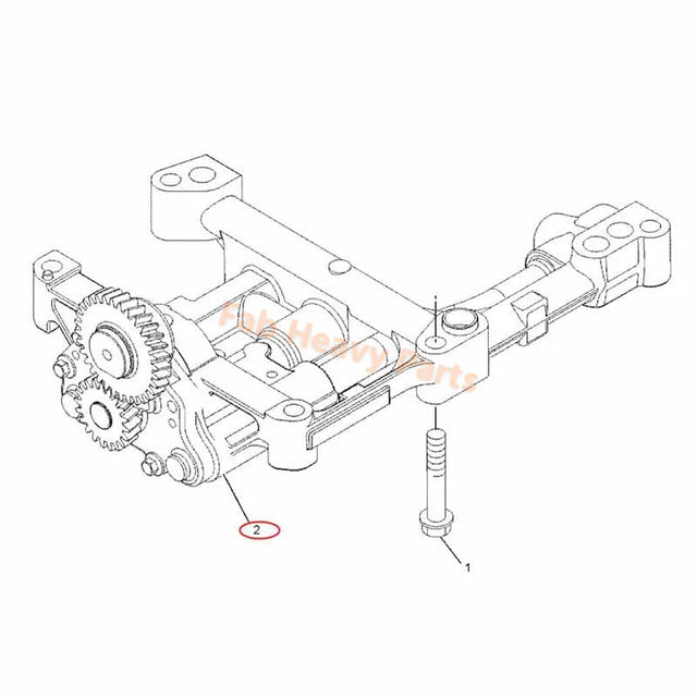 Pompa dell'olio 225-8329 2258329 adatta per escavatore Caterpillar CAT Engine C4.4 312D2 315C 318D2 L M313C M315C M317D2 Terna 414E 428D 432E 450E