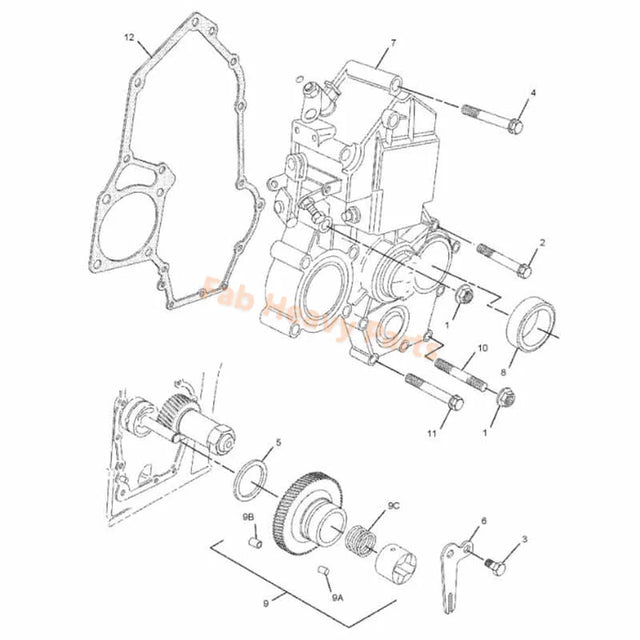 Bomba de aceite 339-3016 3393016 Se adapta al motor Caterpillar CAT 3003 3011C C1.1 C1.6 Excavadora 301.5 301.7CR 302