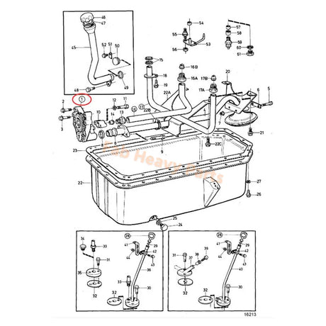 Oljepumpe 477547 471733 for Volvo Engine TAMD61A TAMD62A TAMD71A TAMD72A TAMD74A Gravemaskin EW200 EC200 EC230B EW230B EC300 EC280