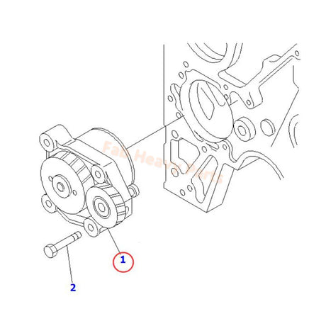 Bomba de aceite 6742015525 6742015201 compatible con motor Komatsu 6D114 S6D114E-1-GD S6D114E-1-KB Excavadora PC300