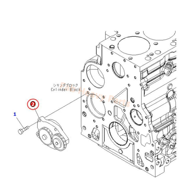 Pompe à huile 6754-51-1100 pour moteur Komatsu 6D107 SAA6D107E-1B SAA6D107E-1E pelle PW180-7E0 PW220-7E0