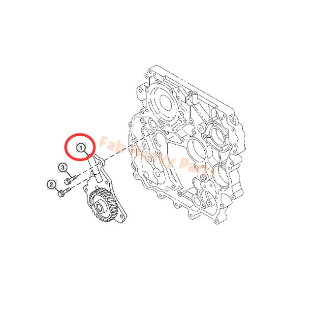 Bomba de aceite 8981451531 para motor Isuzu 4JJ1 Hitachi Excavadora ZAXIS120-3 ZAXIS130-5N ZAXIS180LC-5N