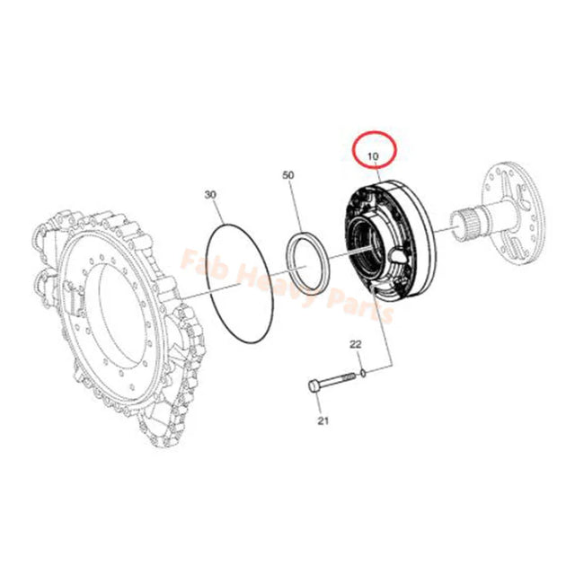 Oliepomp K9000610 voor Doosan Daewoo Wiellader DL250 DL250-3 DL250A DL250TC DL250TC-3 DL300 DL300-3 DL350 DL350-3 MEGA 250-V 300-V