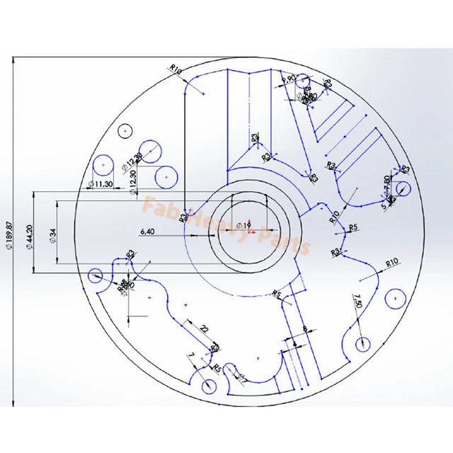 Oliepomp VOE11716780 voor Volvo BL60 BL60B BL61 BL61B BL61PLUS BL70 BL70B BL71 BL71B BL71PLUS