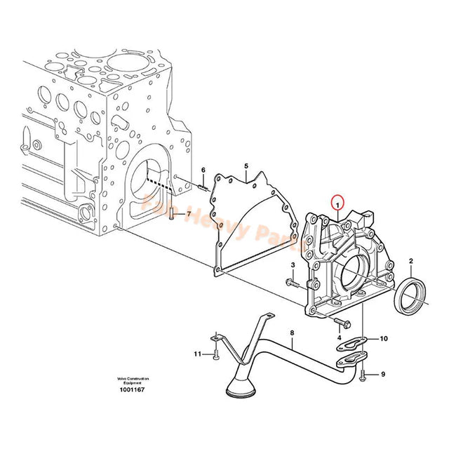 Ölpumpe VOE21618956 VOE20726088 für Volvo Motor D4D Bagger EC135B EC140B EC160D EC170D EC180E ECR145D EW140D