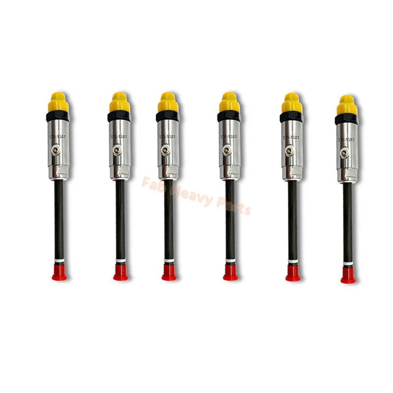 6 PCS Fuel Injector 170-5183 1705183 0R-4336 0R4336 Fits for Caterpillar CAT Engine 3304 3304B 3306