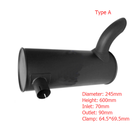 Muffler Silencer KRH1386 Fits for CASE Excavator CX210LR CX210