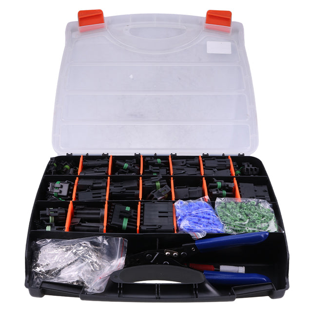 WP-1505 Pro Weather Pack Connector Kit na May T-18 Crimp Tool