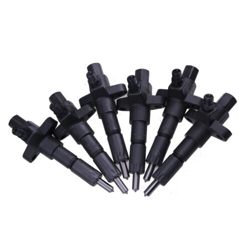 6 PCS Fuel Injector 1153002502 1-15300250-2 for Isuzu Engine 6BD1 6BG1 Hitachi Excavator EX200-2 EX200-3