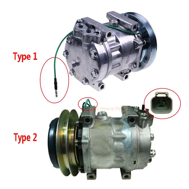 24V SD7H13 ilmastointikompressori 4674027 sopii John Deere Excavator 60D 60G