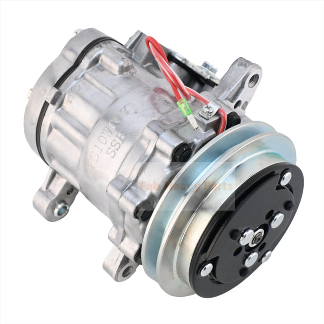 SD7B10 A/C Compressor 4615804 Fits for Hitachi ZX27U-3 ZX29U-3 ZX30U-3 ZX33U-3 ZX35U-3 ZX38U-3 ZX40U-3 ZX48U-3 ZX50U-3 John Deere 35G 35D 27D 50D 50G Excavator