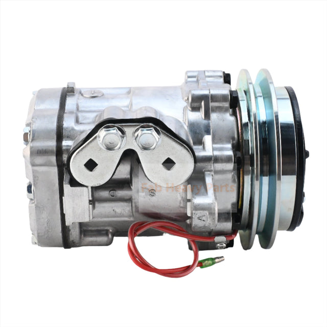 SD7B10 A/C Compressor 4615804 Past voor Hitachi ZX27U-3 ZX29U-3 ZX30U-3 ZX33U-3 ZX35U-3 ZX38U-3 ZX40U-3 ZX48U-3 ZX50U-3 John Deere 35G 35D 27D 50D 50G Graafmachine