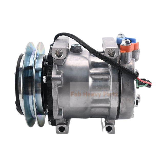 SD7H13 A/C Compressor 4674027 Fits for Hitachi Excavator ZX60USB-3 ZX60USB-3F ZX60USBNA-3 ZX65USB-3F