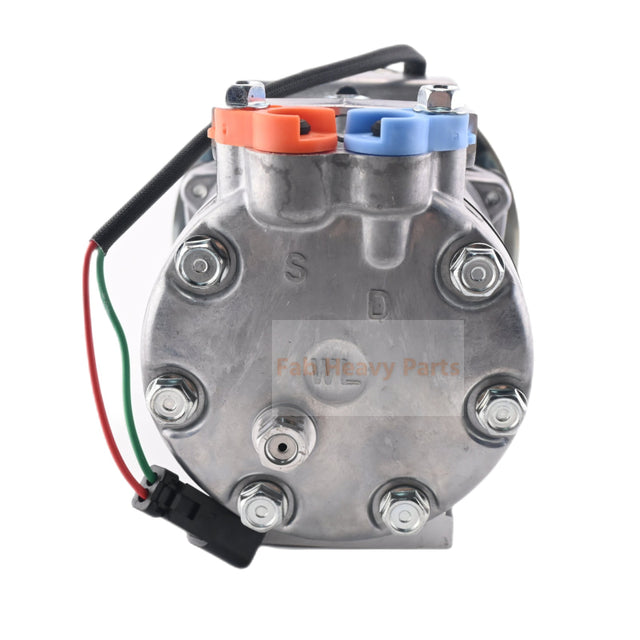 SD7H13 A/C Compressor 4674027 Fits for Hitachi Excavator ZX60USB-3 ZX60USB-3F ZX60USBNA-3 ZX65USB-3F