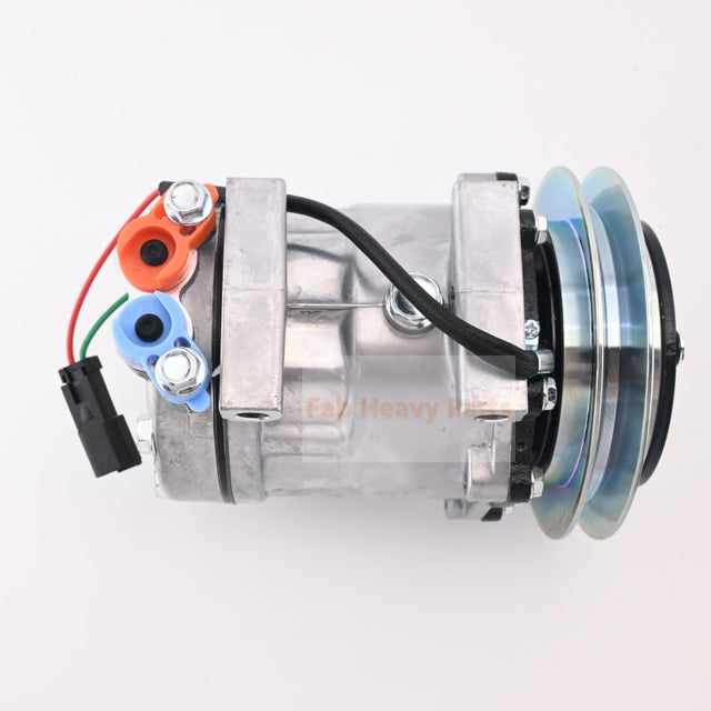 SD7H13 A/C Compressor 4674027 Fits for Hitachi Excavator ZX60USB-3 ZX60USB-3F ZX60USBNA-3 ZX65USB-3F