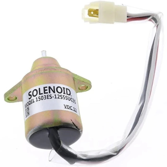 Fuel Shut Off Solenoid 425-35925 for Yanmar Engine Mustang 2012 2022 2026 2032 2041 2044 2054 Gehl 3640 3840 4240 Skid Steer Loader