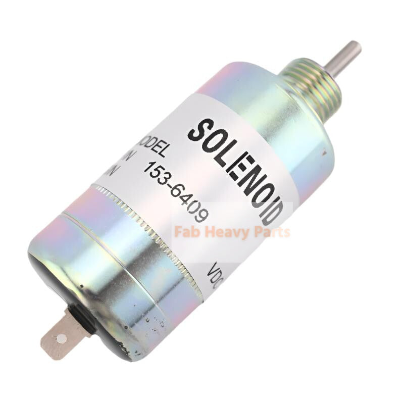 Shut Off Solenoid 153-6409 1536409 Fits for Caterpillar CAT Engine 3003 3014 3024 C0.5 Excavator 301.5 304.5 301.6