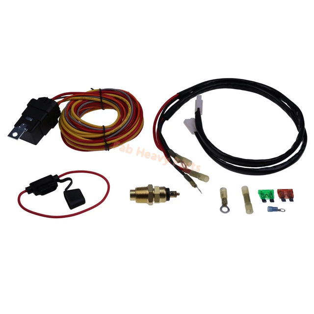 Spal Kit de arnés de relé de cableado de ventilador doble de 40/50 amperios con sensor 185FH FRH