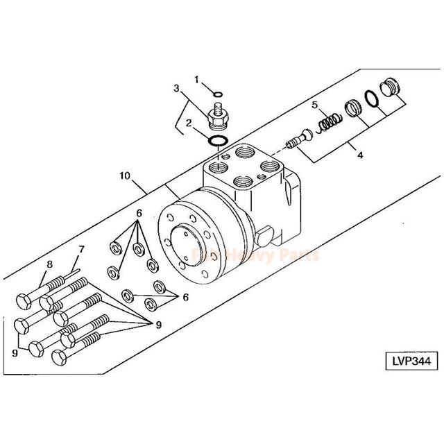 Lenkmotorventil RE239222 Passend für John Deere 5055E 5075E 5078E 5085E 5100E 5100M 5105 5210 5310S 5325 5500 5603 5625