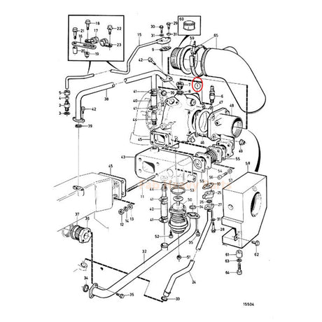Turbocompresseur Turbo K27 3802068, adapté au moteur Volvo Penta TAMD72 TAMD71A TAMD72A