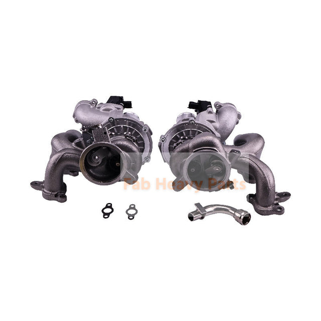 Turbocompresor LH & RH Turbo RHF5 302370 302369 compatible con Maserati M156 M157 321.MA1T14 motor Ghibli Quattroporte Levante Q4 V6 3.0L