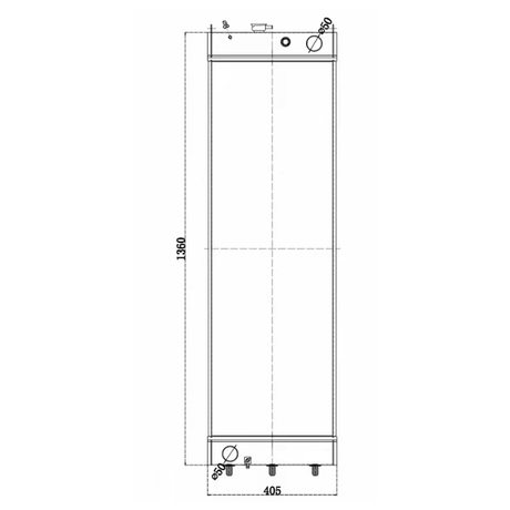 Vanntankradiator LC05P00088S023 Passer til Kobelco gravemaskin SK300-10 SK300LC-10 SK350-10 SK330-10