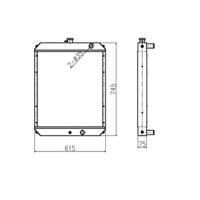 Ensemble de noyau de radiateur hydraulique, pour pelle Hyundai R80-7 R80-7A, 11N1-40010