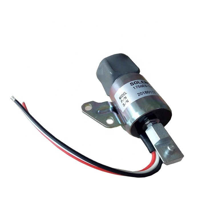 12V Shut Sown Solenoid 1756ES-12SULB1S5, 16851-57723, SA-4899-12 for Kubota Engine Z482 D722 D902 - Fab Heavy Parts