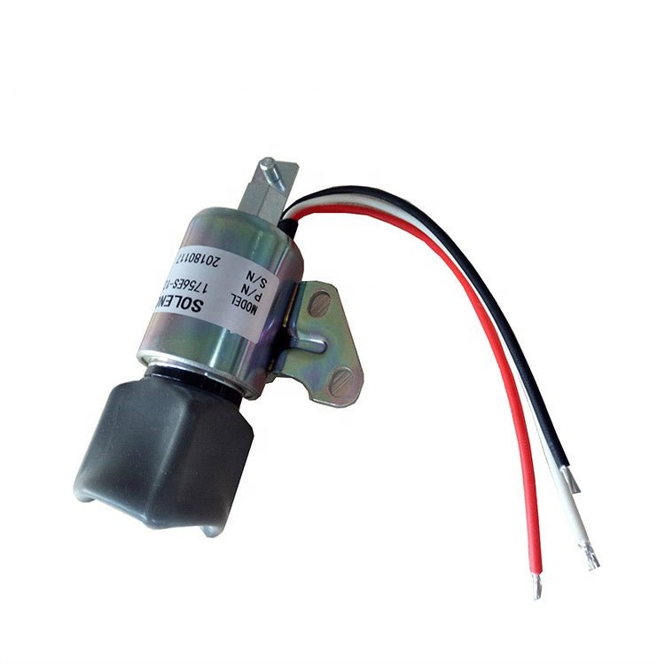 12V Shut Sown Solenoid 1756ES-12SULB1S5, 16851-57723, SA-4899-12 for Kubota Engine Z482 D722 D902 - Fab Heavy Parts