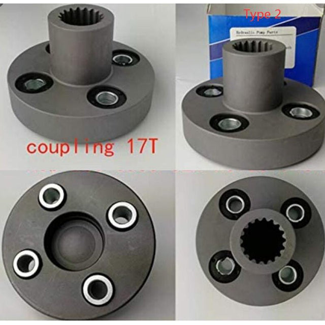 17T Splined Hydraulic Pump Coupler 257948A1 Fits CASE Loader 590SM 580SM 580M 570LXT 580L 580SL 570MXT 590L 590SL Fitsklift 586G 585G 588G - Fab Heavy Parts