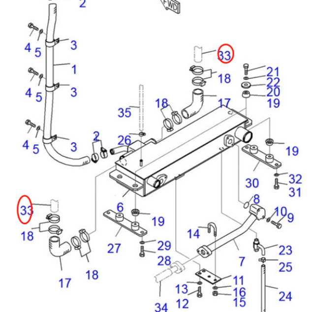 Angkop Para sa Komatsu Bulldozer D85EX-15E0 D85EX-15R D85PX-15E0 D85PX-15R Hydraulic Radiator Assembly 154-03-75913