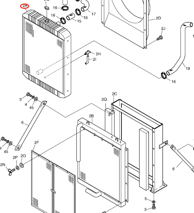 Hydraulisk radiator 13B81000A 202-00094A for Doosan gravemaskin S210W-V S170W-V S180W-V S225NLC-V