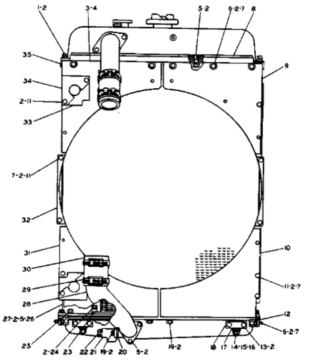 Hydraulic Radiator 2P-1670 2P1670 Fits for Caterpillar Loader CAT 955K 955L