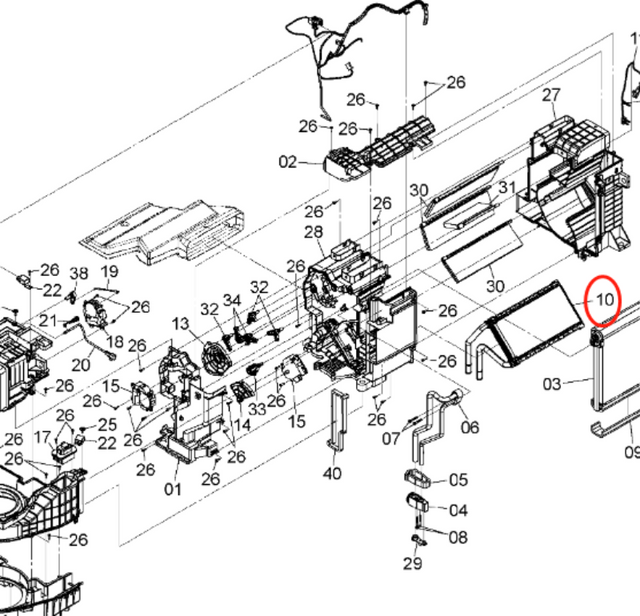 Hydraulic Radiator XB00001051 for Hitachi Excavator ZAX360-5